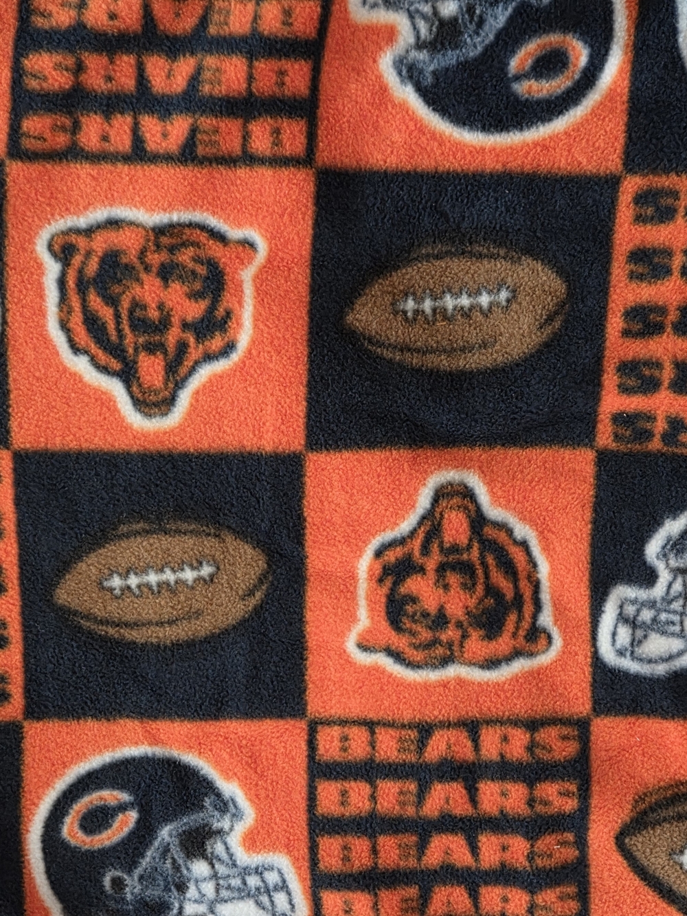 Vintage Chicago Bears Polyester Fleece 4 Yards New